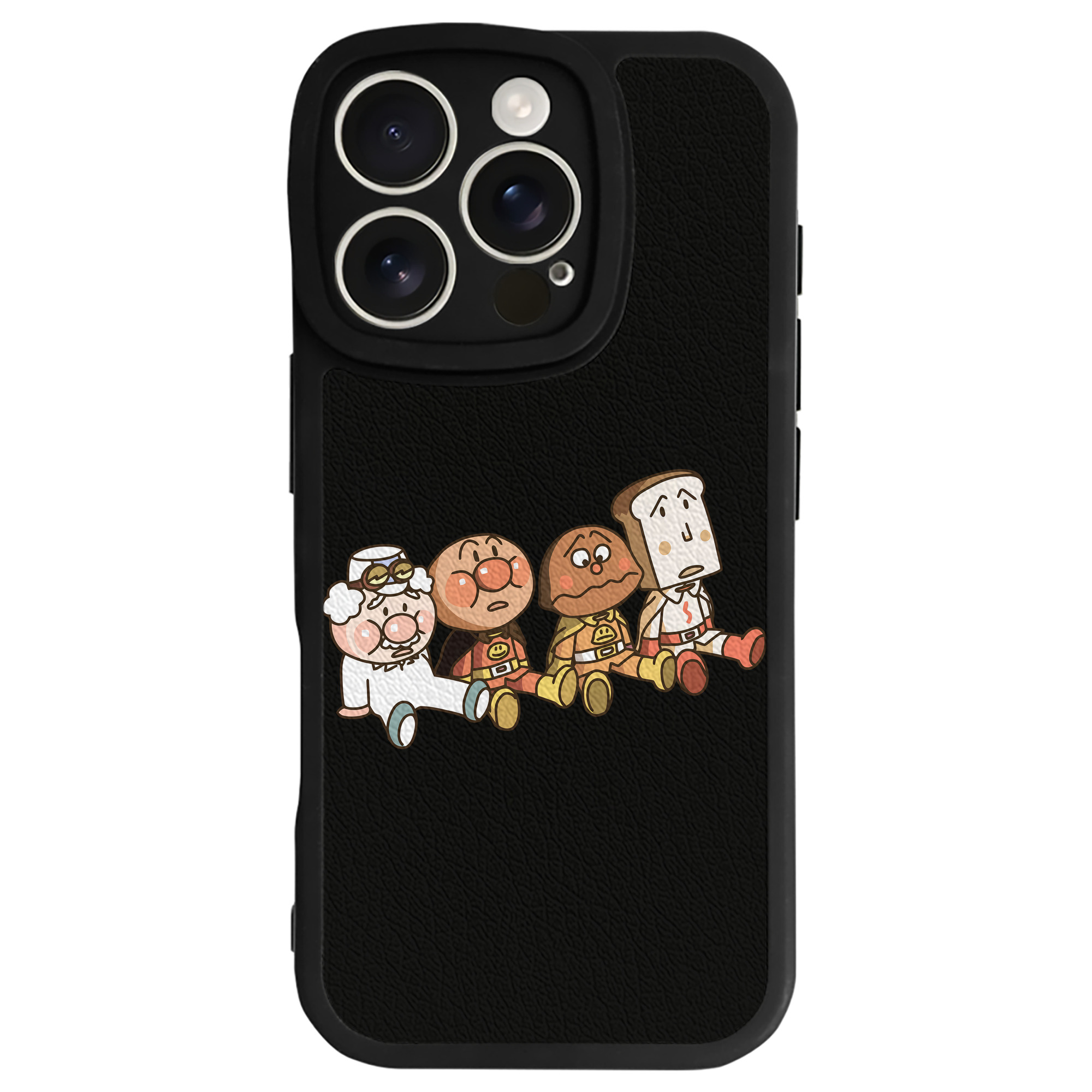 （画像用） アンパンマン Anpanman 【iPhone 16シリーズ対応】シリコンスマホケース（レザー調） 材質：シリコン